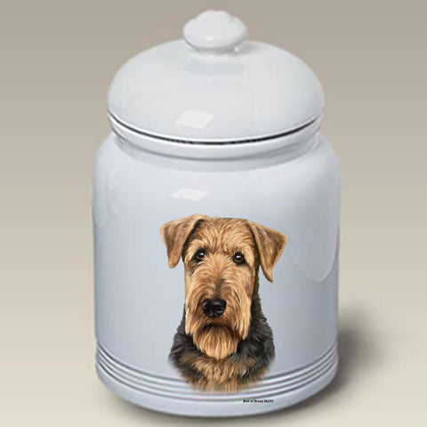 Airedale - Best of Breed Dog and Cat Treat Jars