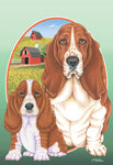 Basset Hound  - Best of Breed On The Farm Outdoor Flag