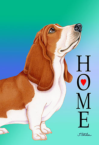 Basset Hound  - Tomoyo Pitcher Home Outdoor Flag