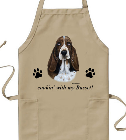 Basset Hound - Best of Breed Cookin' Aprons