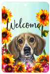 Beagle - HHS Welcome Indoor/Outdoor Aluminum Sign 8" x 12"