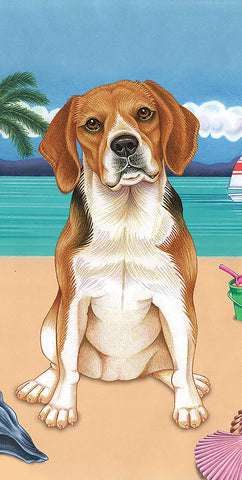 Beagle - Best of Breed Terry Velour Microfiber Beach Towel 30" x 60"