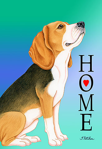 Beagle - Tomoyo Pitcher Home Outdoor Flag