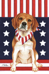 Beagle - Tomoyo Pitcher Patriot Outdoor Flag