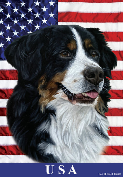 Bernese Mountain Dog - Best of Breed All-American II Outdoor Flag