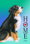 Bernese Mountain Dog -  Tomoyo Pitcher Home Outdoor Flag