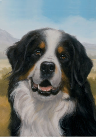 Bernese Mountain Dog -  Best of Breed Portrait Outdoor Flag