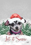 Chihuahua Black - Hippie Hound Studios Christmas  House and Garden Flags