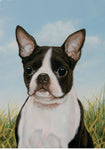 BostonTerrier - Best of Breed Portrait Outdoor Flag