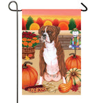 Boxer Brindle - Best of Breed Autumn Harvest Outdoor Flag