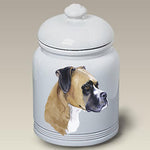 Boxer Fawn - Best of Breed Stoneware Ceramic Treat Jars