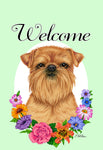 Brussells Griffon - Best of Breed Welcome Flowers Outdoor Flag