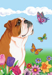 Bulldog - Best of Breed Butterfly Garden Flag 12" x 17"..