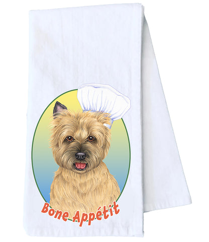 Cairn Terrier Wheat - Tomoyo Pitcher Kitchen Tea Towel Size 12" x 18" 100% Cotton