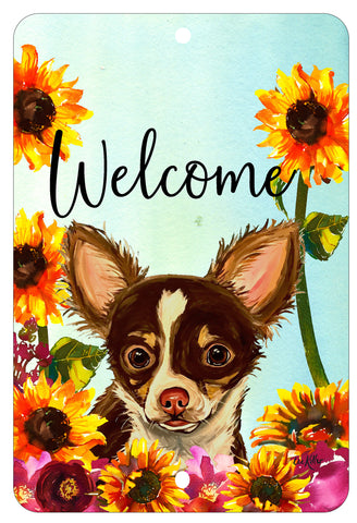 Chihuahua - HHS Welcome Indoor/Outdoor Aluminum Sign 8" x 12"