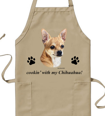 Chihuahua Tan Smooth -  Best of Breed Cookin' Aprons