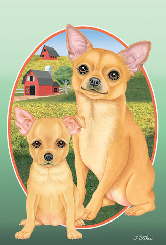Chihuahua Tan - Best of Breed On The Farm Garden Flag 12" x 17"