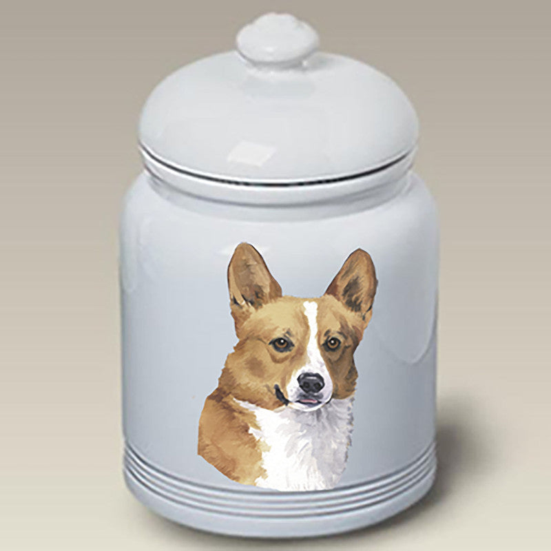 Corgi Pembroke Welsh - Best of Breed Stoneware Ceramic Treat Jars - $36.95
