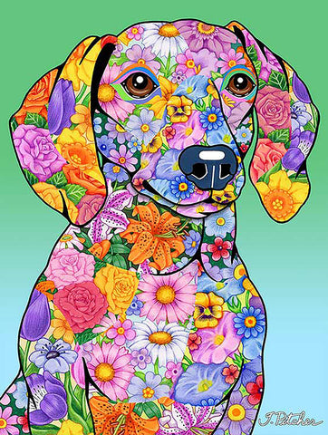 French Bulldog  - Tomoyo Pitcher Flowers Garden Flag 12" x 17"