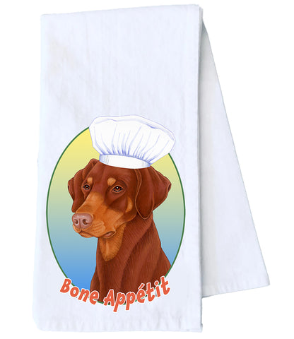 Doberman Red - Tomoyo Pitcher Flour Sack Towel  Size 28" x 28" 100% Cotton