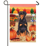 Doberman - Best of Breed Autumn Harvest Garden Flag 12" x 17"