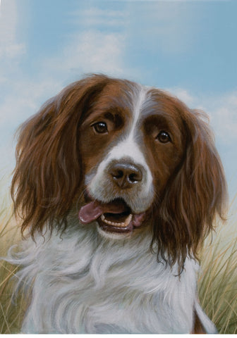 Springer Spaniel - Best of Breed Portrait   Outdoor Flag