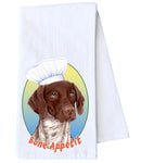 German Shorthair Pointer - Tomoyo Pitcher Kitchen Tea Towel Size 12" x 18" 100% Cotton