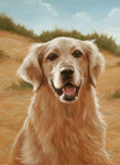 Golden Retriever - Best of Breed Portrait   Outdoor Flag