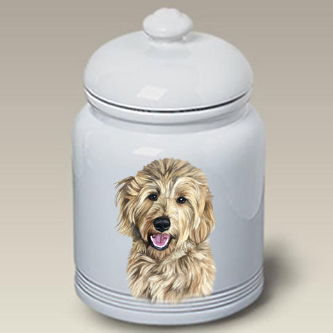 Goldendoodle Blonde - Best of Breed Dog and Cat Treat Jars