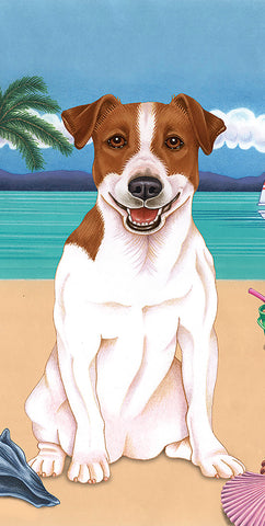 Jack Russell - Best of Breed Terry Velour Microfiber Beach Towel 30" x 60"