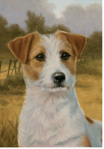 Jack Russell - Best of Breed Portrait   Outdoor Flag