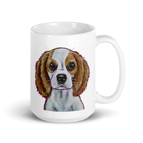 King Charles Spaniel Mug, Dog Coffee Mug, 15oz Spaniel Dog Mug