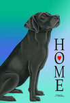 Black Labrador - Tomoyo Pitcher Home Outdoor Flag