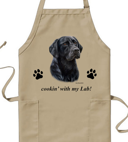 Black Labrador - Best of Breed Cookin' Aprons