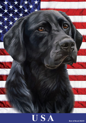 Black Labrador - Best of Breed All-American II Outdoor Flag