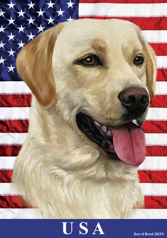 Yellow Labrador - Best of Breed All-American II Outdoor Flag