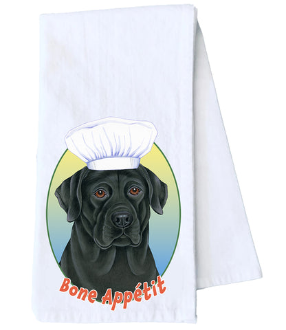 Black Labrador - Tomoyo Pitcher Flour Sack Towel  Size 28" x 28" 100% Cotton