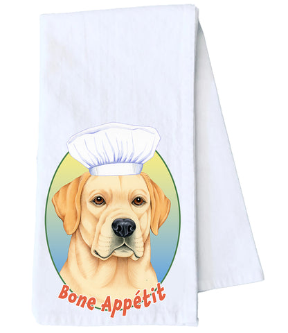 Yellow Labrador - Tomoyo Pitcher Kitchen Tea Towel Size 12" x 18" 100% Cotton