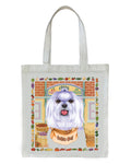 Maltese - Tomoyo Pitcher   Dog Breed Tote Bags