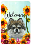 Pomeranian - HHS Welcome Indoor/Outdoor Aluminum Sign 8" x 12"