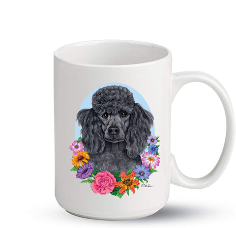 Poodle Black - Best of Breed Ceramic 15oz Coffee Mug