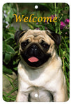 Pug Fawn - Best of Breed  Indoor/Outdoor Aluminum Sign 8" x 12"