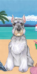 Schnauzer Cropped - Best of Breed Terry Velour Microfiber Beach Towel 30" x 60"