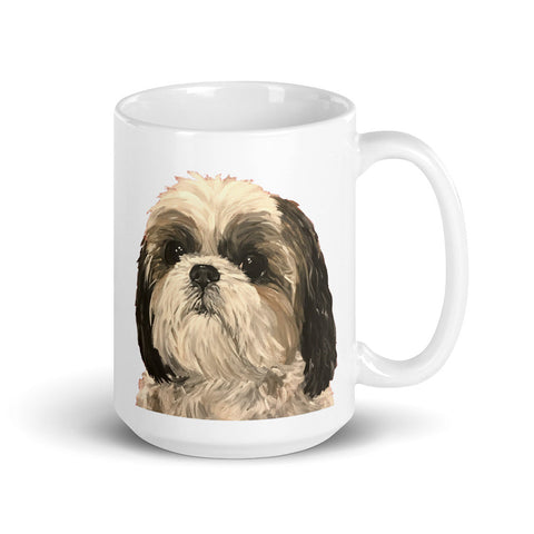 Shihtzu Mug, Dog Coffee Mug, 15oz Shih Tzu Dog Mug