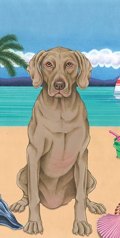 Weimeraner - Best of Breed Terry Velour Microfiber Beach Towel 30" x 60"