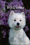 Westie - Close Encounters of the Furry Kind Welcome  House and Garden Flags