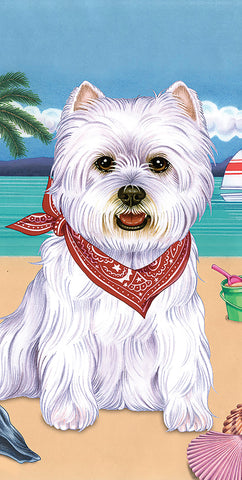Westie - Best of Breed Terry Velour Microfiber Beach Towel 30" x 60"