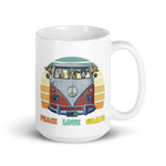 Peace Love Goats Mug, Goat Coffee Mug, 15oz Goat Mug