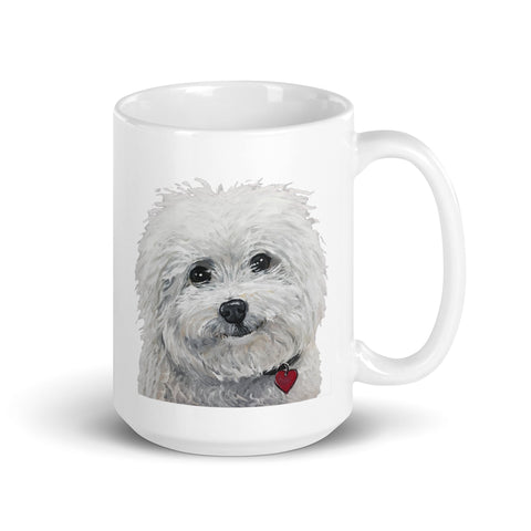 Bichon Mug, Dog Coffee Mug, 15oz Bichon Dog Mug