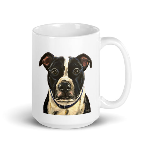 Pitt Bull Mug, Dog Coffee Mug, 15oz Pitt Bull Dog Mug